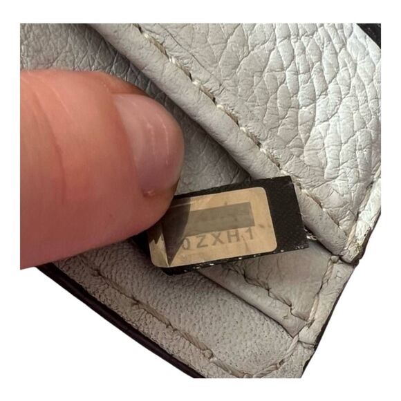 Chloe Leather Tassel Snap Compact Marcie Bi-Fold Square Wallet Gray OS - Picture 7 of 7